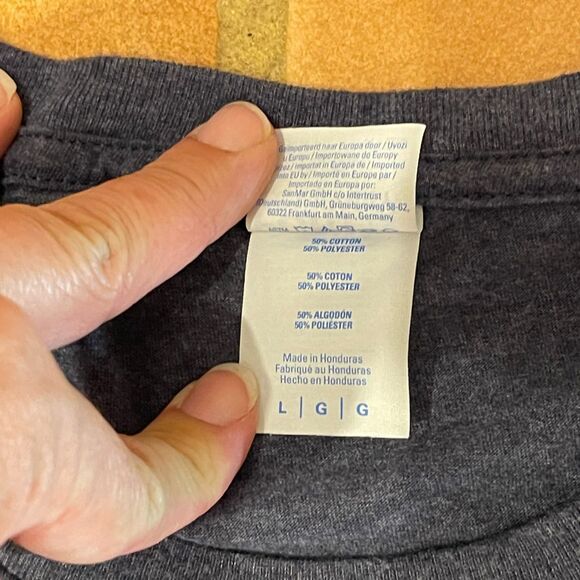 Periodic Table of Start Trek Crew Neck Short Sleeve Large Mens Blue Tshirt - Picture 4 of 5